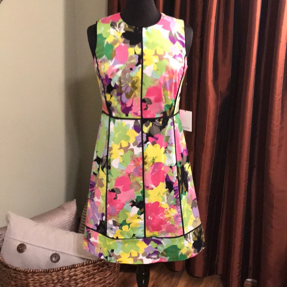 Calvin Klein Floral Sheath Dress, Size 10